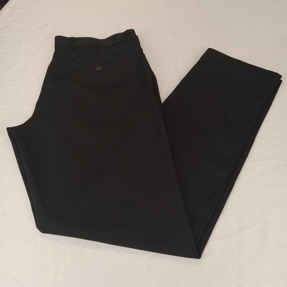 Perry Ellis Portfolio Men's Black  Slim Fit Dress Pants Size 32X32